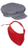 Train Conductor Hat & Scarf Set