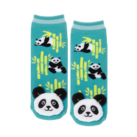 Messy Moose Socks, Panda, 6 Pack