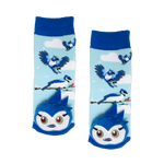 Messy Moose Socks, Blue Jay Socks, 6 Pack