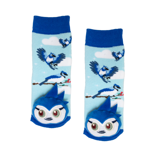 Messy Moose Socks, Blue Jay Socks, 6 Pack