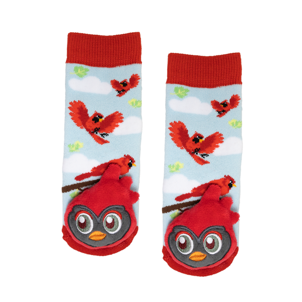 Messy Moose Socks, Cardinal Socks, 6 Pack