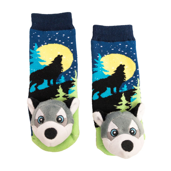 Messy Moose Socks, Timberwolf Socks, 6 Pack