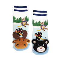 Messy Moose Socks, Hockey Mis-match Socks, 6 Pack