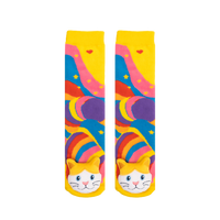 Messy Moose Socks, Cat Youth, 6 Pack