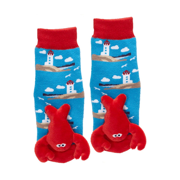 Messy Moose Socks, Lighthouse Lobster, 6 Pack