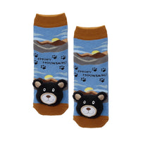 Messy Moose Socks, Great Smoky Mountains Black Bear, 6 Pack