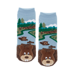 Messy Moose Socks, Beaver, 6 Pack