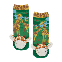 Messy Moose Socks, Giraffe, 6 Pack