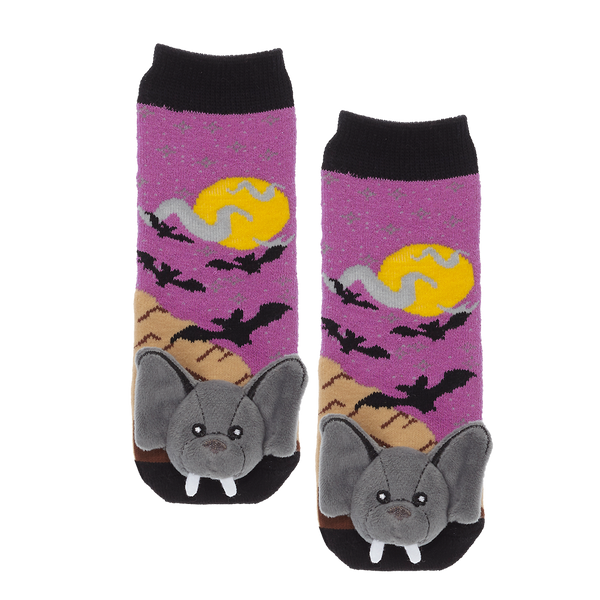 Messy Moose Socks, Bat, 6 Pack