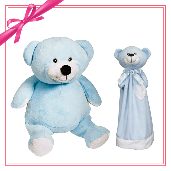 Gift Set - Mister Buddy Bear & Blankey - Blue