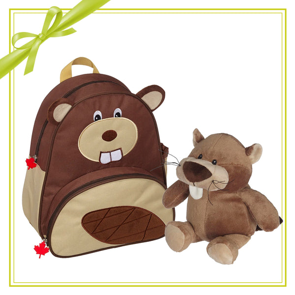 Gift Set - Beaver Backpack & Mini Plush