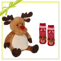 Gift Set -  Randy Reindeer Buddy & Socks